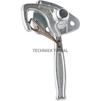 Angle-lever locking device size 0 right, spring securing, lever 145 mm
