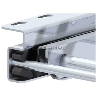 Mobile access ladder galvanized, with screw-on brackets, 3 steps