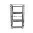 Mobile access ladder galvanized, with screw-on brackets, 3 steps