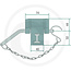 Sideboard connector for split sideboards, from 2011 HW 80 | 24/084/001