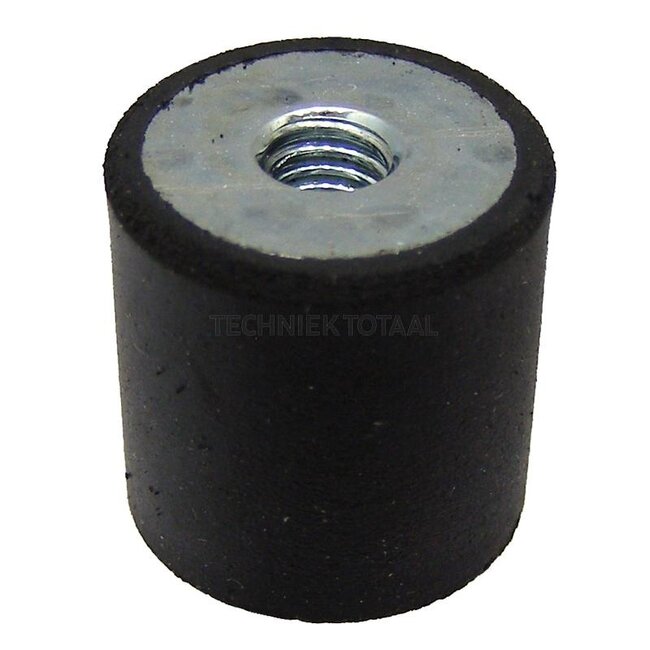 Buffer version 5, female thread on one side, 40 x 30 mm, M8