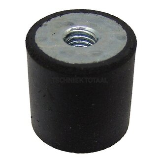 Buffer version 5, female thread on one side, 75 x 55 mm, M12
