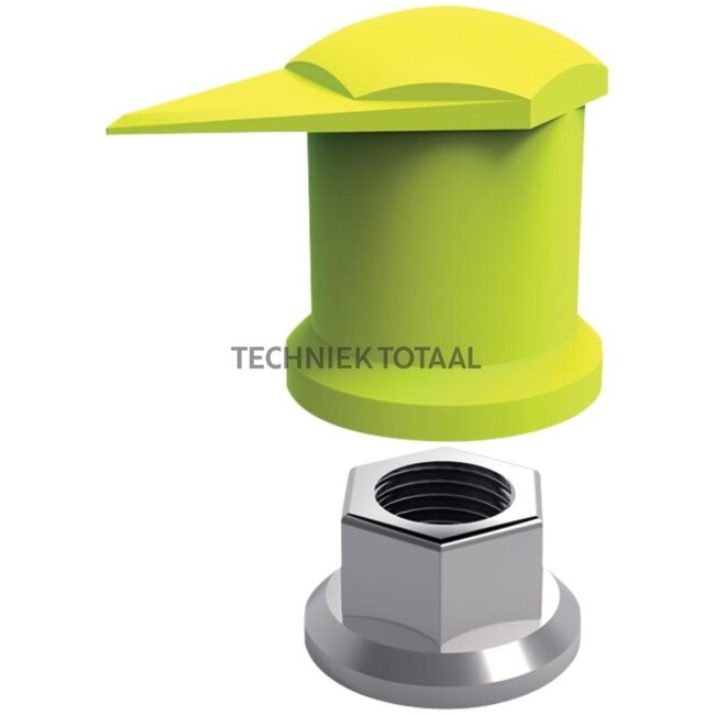 Checkpoint Wheel nut indicator Dustite LR® pointer top, AF 32 mm, yellow | DTLRY32