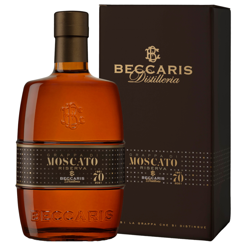 Beccaris Grappa Moscato Riserva 70 Anni 42%