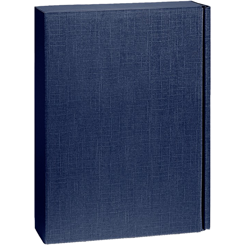 Geschenkdoos voor 3 wijnflessen blauw