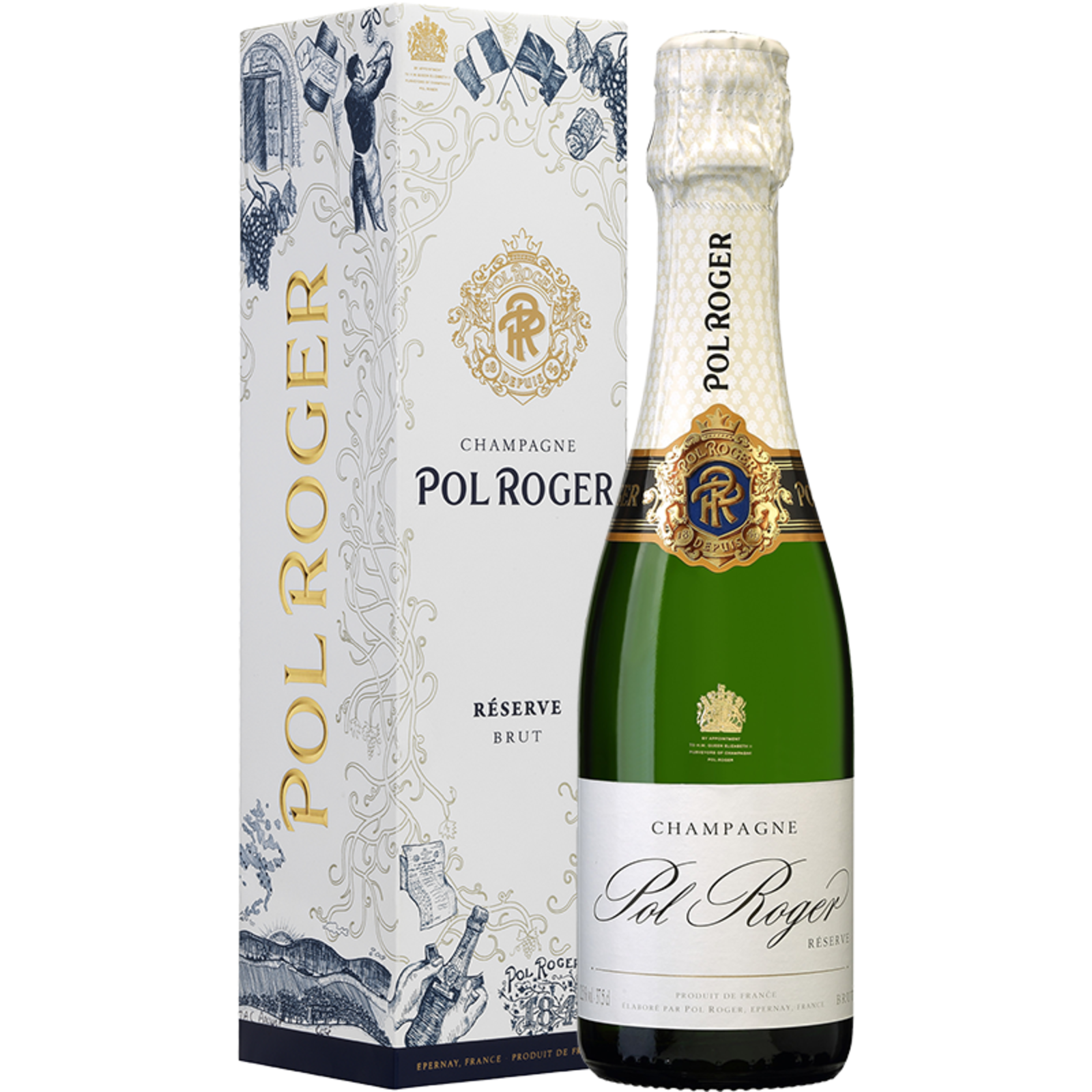 Pol Roger Pol Roger Champagne Brut Réserve Giftbox (375ml)