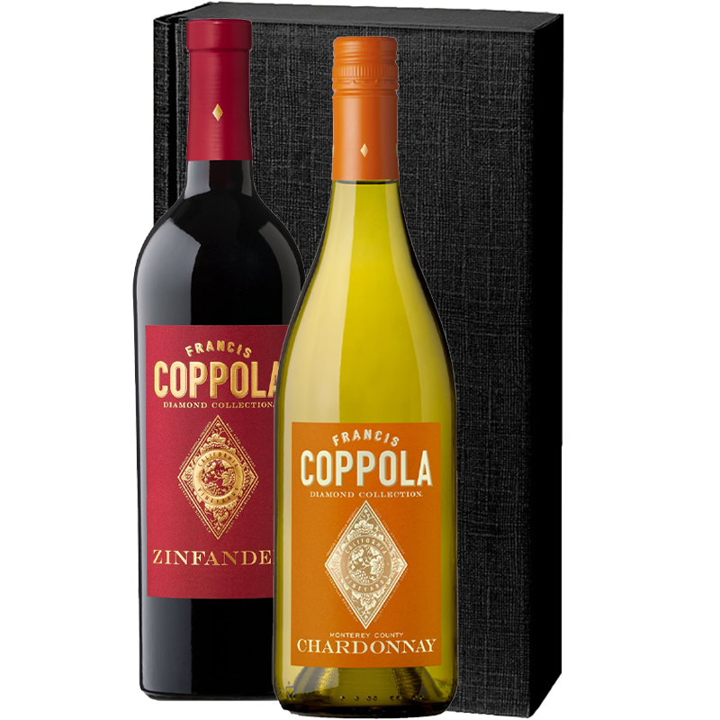 Francis Coppola Chardonnay & Zinfandel in geschenkverpakking