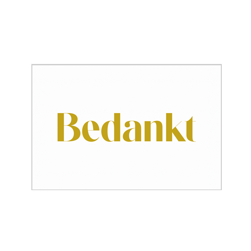 Kaartje Bedankt