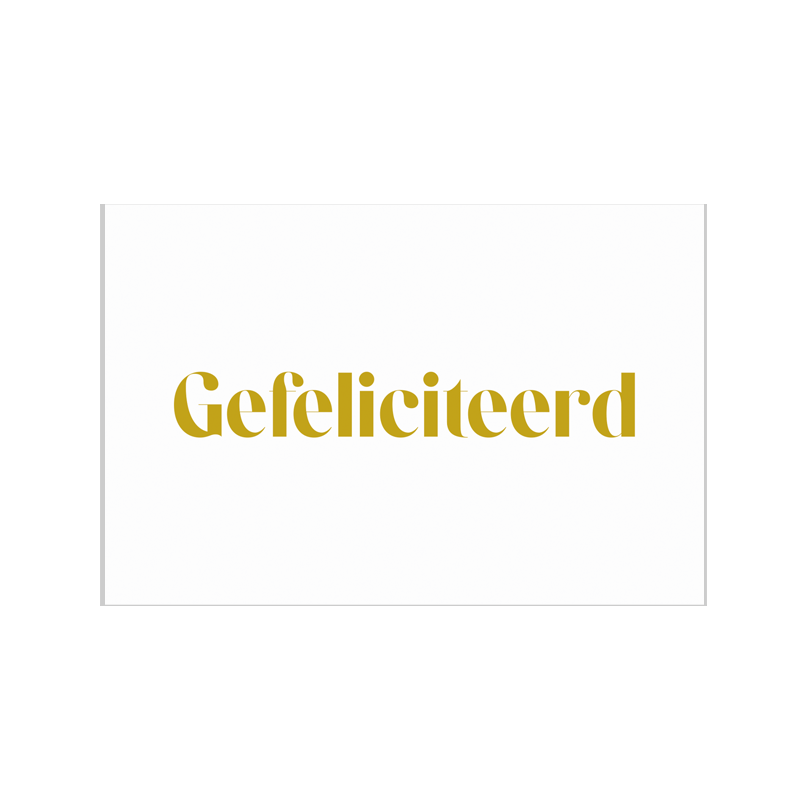 Kaartje Gefeliciteerd