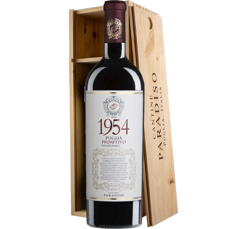 Paradiso 1954 Primitivo 2022 Magnum in kist