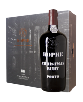 Kopke Christmas Ruby Port Giftbox met glazen Kopke Christmas Ruby Port Giftbox met glazen