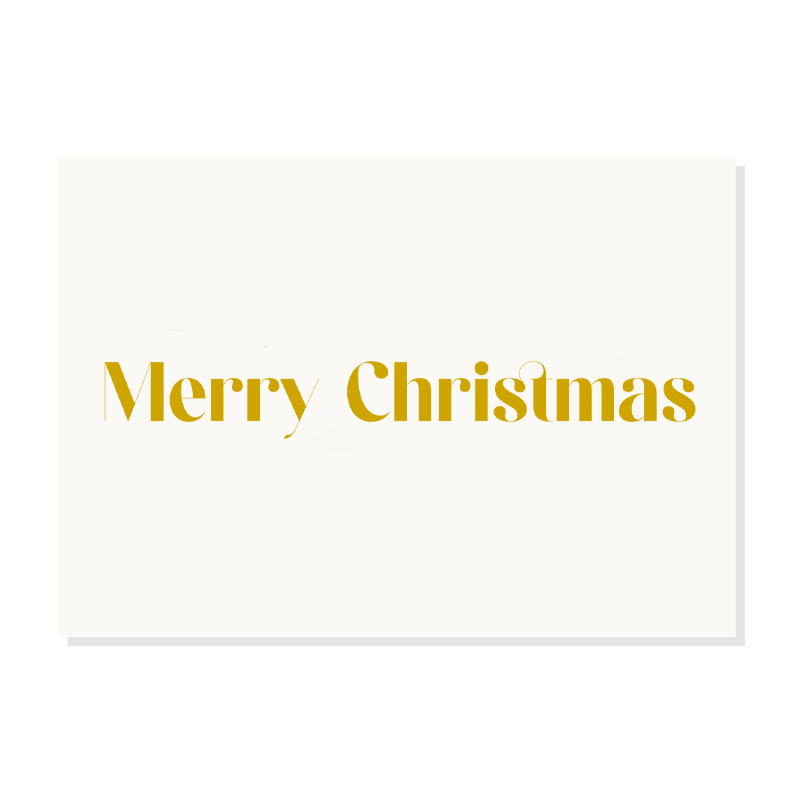 Kaartje Merry Christmas