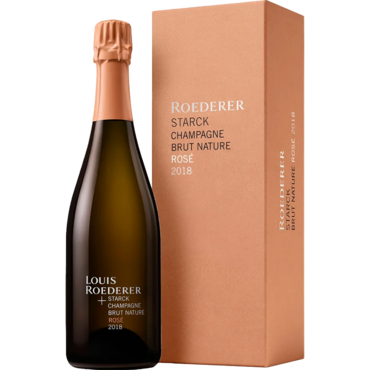 Louis Roederer Starck Champagne Brut Nature Rosé 2018 Giftbox