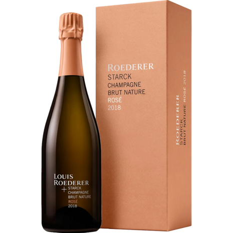 Louis Roederer Louis Roederer Starck Champagne Brut Nature Rosé 2018 Giftbox Louis Roederer Louis Roederer Starck Champagne Brut Nature Rosé 2018 Giftbox