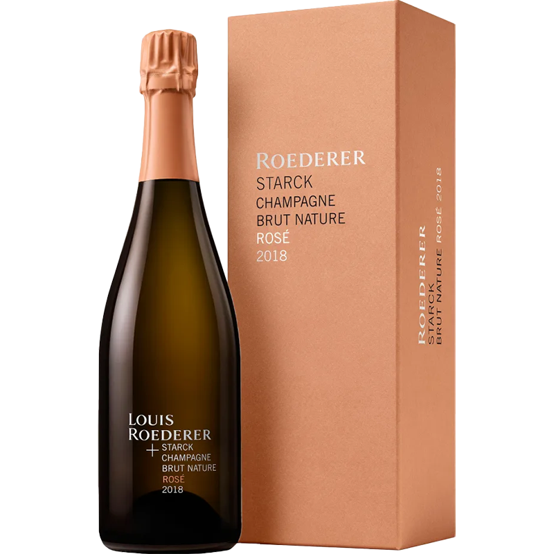 Louis Roederer Starck Champagne Brut Nature Rosé 2018 Giftbox