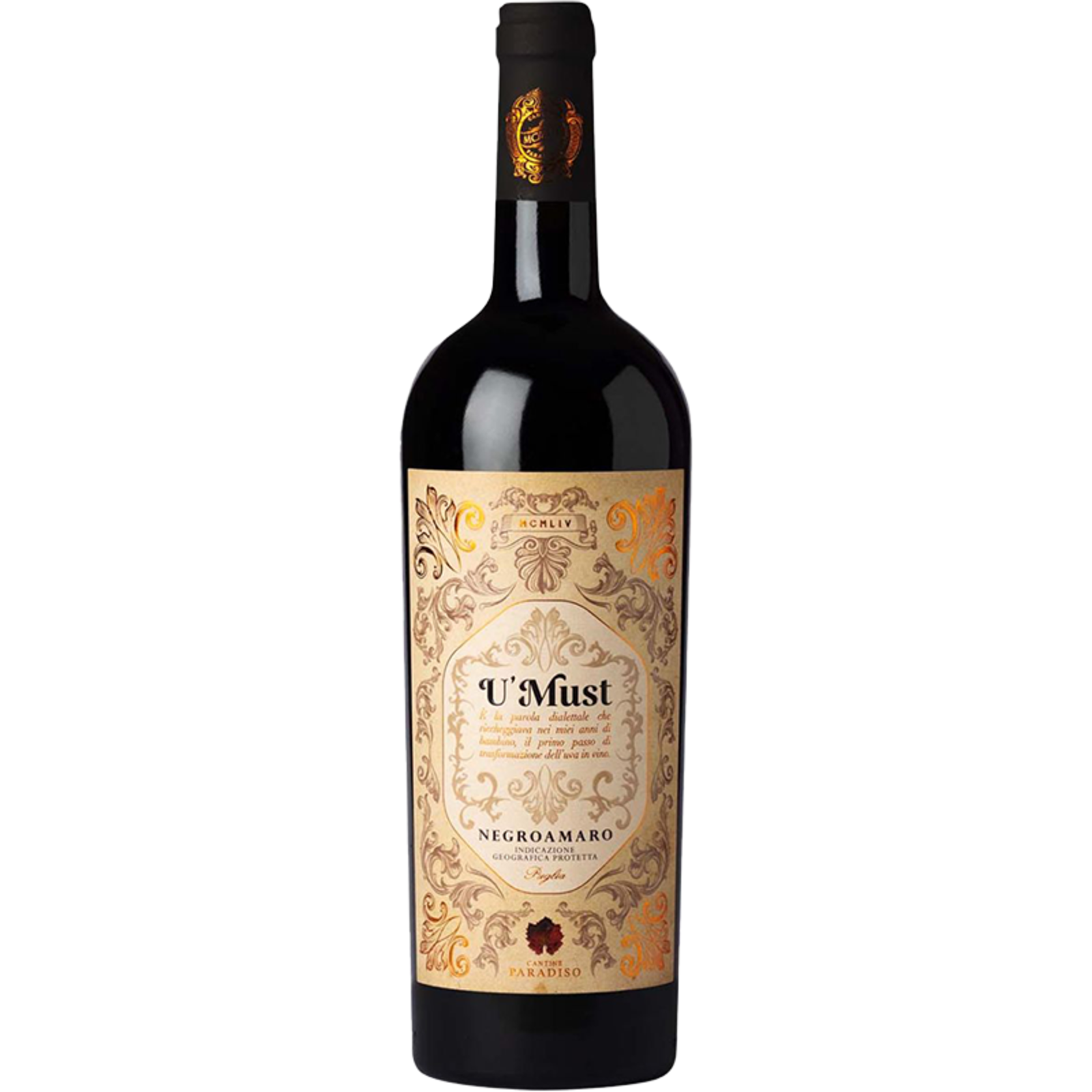 Paradiso Paradiso U'Must Negroamaro 2022