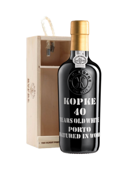 Kopke 40 Years Old White Port in kistje (375ml halve fles) Kopke 40 Years Old White Port in kistje (375ml halve fles)