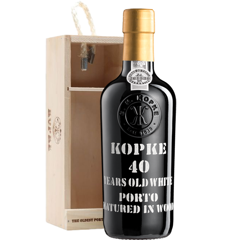 Kopke 40 Years Old White Port in kistje (375ml halve fles)