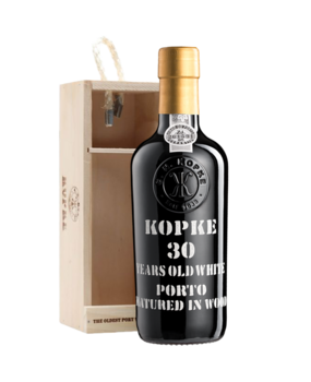 Kopke 30 Years Old White Port in kistje (375ml halve fles) Kopke 30 Years Old White Port in kistje (375ml halve fles)