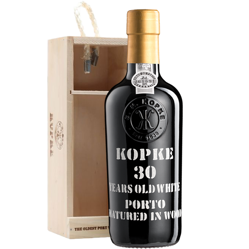 Kopke 30 Years Old White Port in kistje (375ml halve fles)