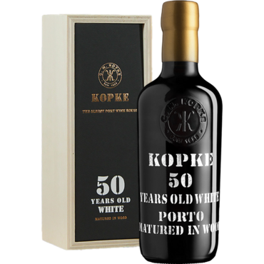 Kopke 50 Years Old White Port in kistje (375ml halve fles)
