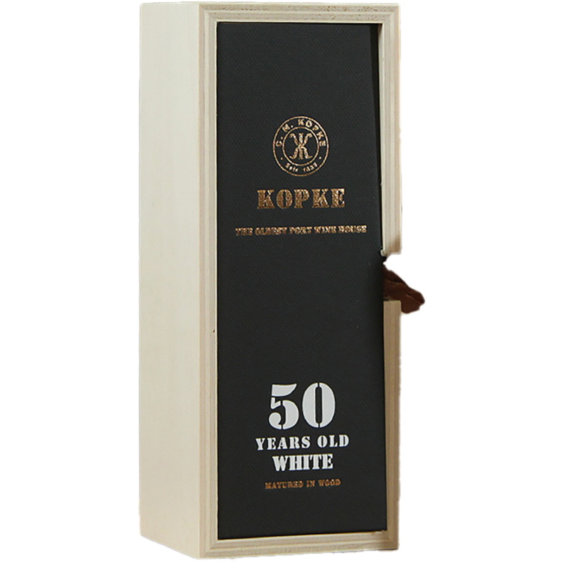 Kopke 50 Years Old White Port in kistje (375ml halve fles)