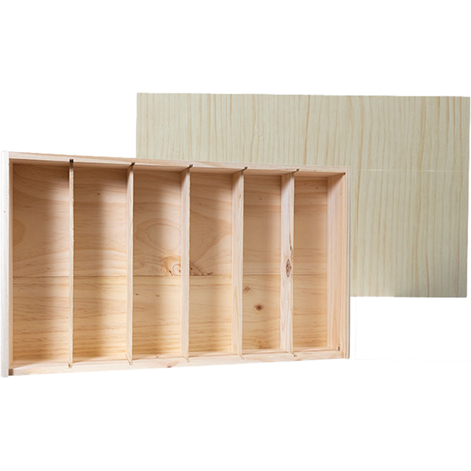 Geschenkverpakkingen Wijnkist 6 flessen met schuifdeksel