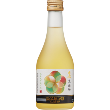 Hakushika Junmai Daiginjo Plum Hana-Kohaku Sake (300ml kleine fles)