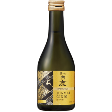 Hakushika Junmai Ginjo Gold Sake (300ml kleine fles)