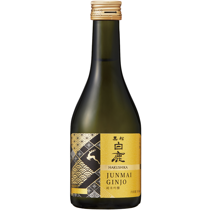 Hakushika Junmai Ginjo Gold Sake (300ml kleine fles)