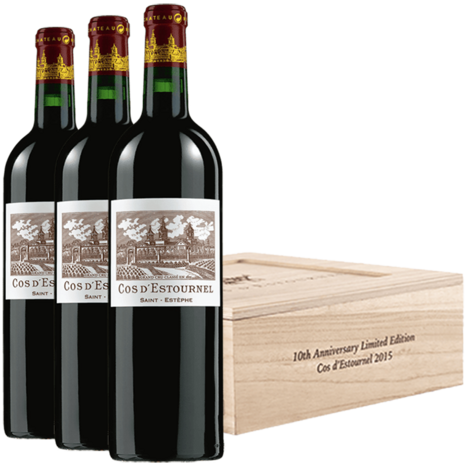 Château Cos d'Estournel Château Cos d'Estournel Saint-Estèphe 2015 Limited Edition (3 x 750ml) Château Cos d'Estournel Château Cos d'Estournel Saint-Estèphe 2015 Limited Edition (3 x 750ml)