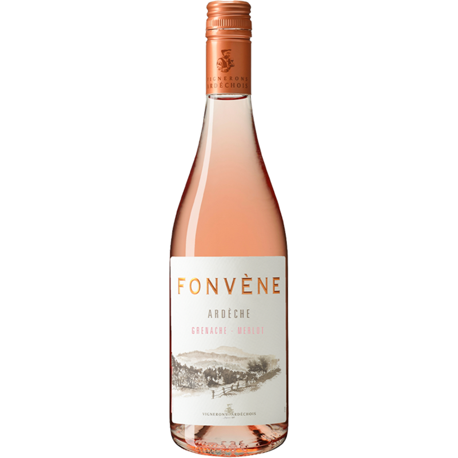 Vignerons Ardéchois Vignerons Ardéchois Ardeche Grenache - Merlot Rosé Fonvène 2025