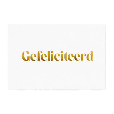 Kaartje Gefeliciteerd