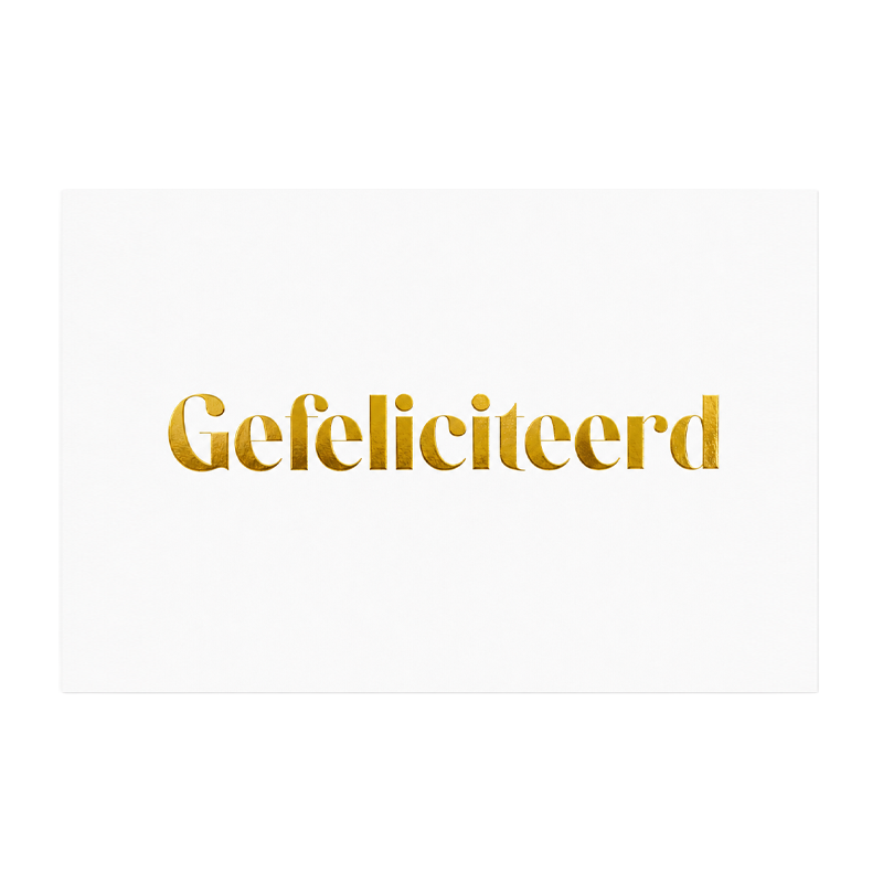 Kaartje Gefeliciteerd