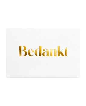 Kaartje Bedankt Kaartje Bedankt