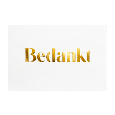 Kaartje Bedankt