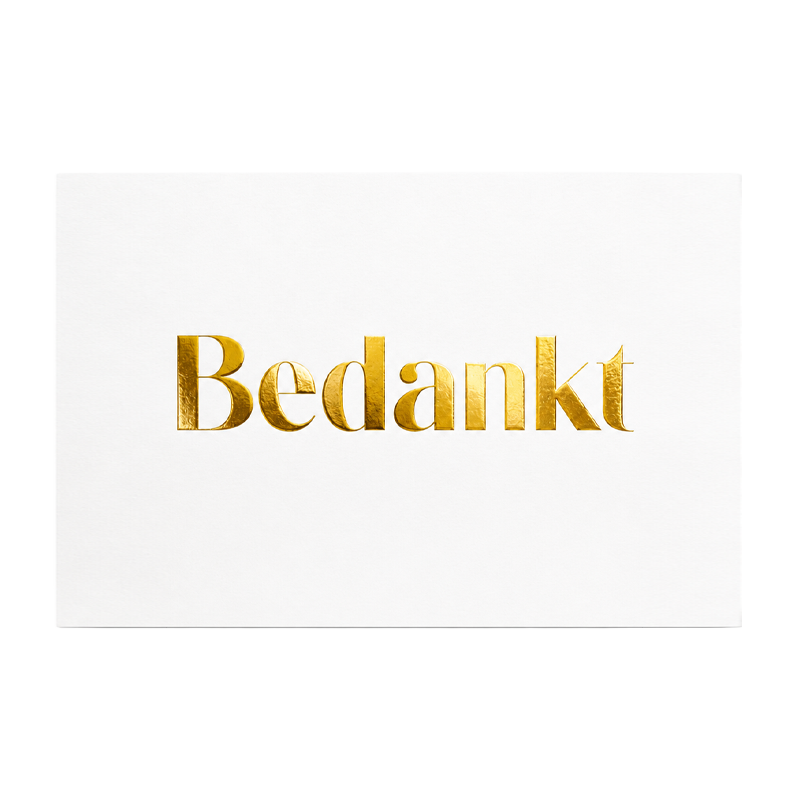 Kaartje Bedankt