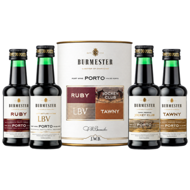 Burmester Port Proefpakket in Cadeaukoker (4 x 50 ml kleine fles)
