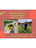 Evygoesnature Boeket bloemen incl. ticket pluktuindag Evygoesnature