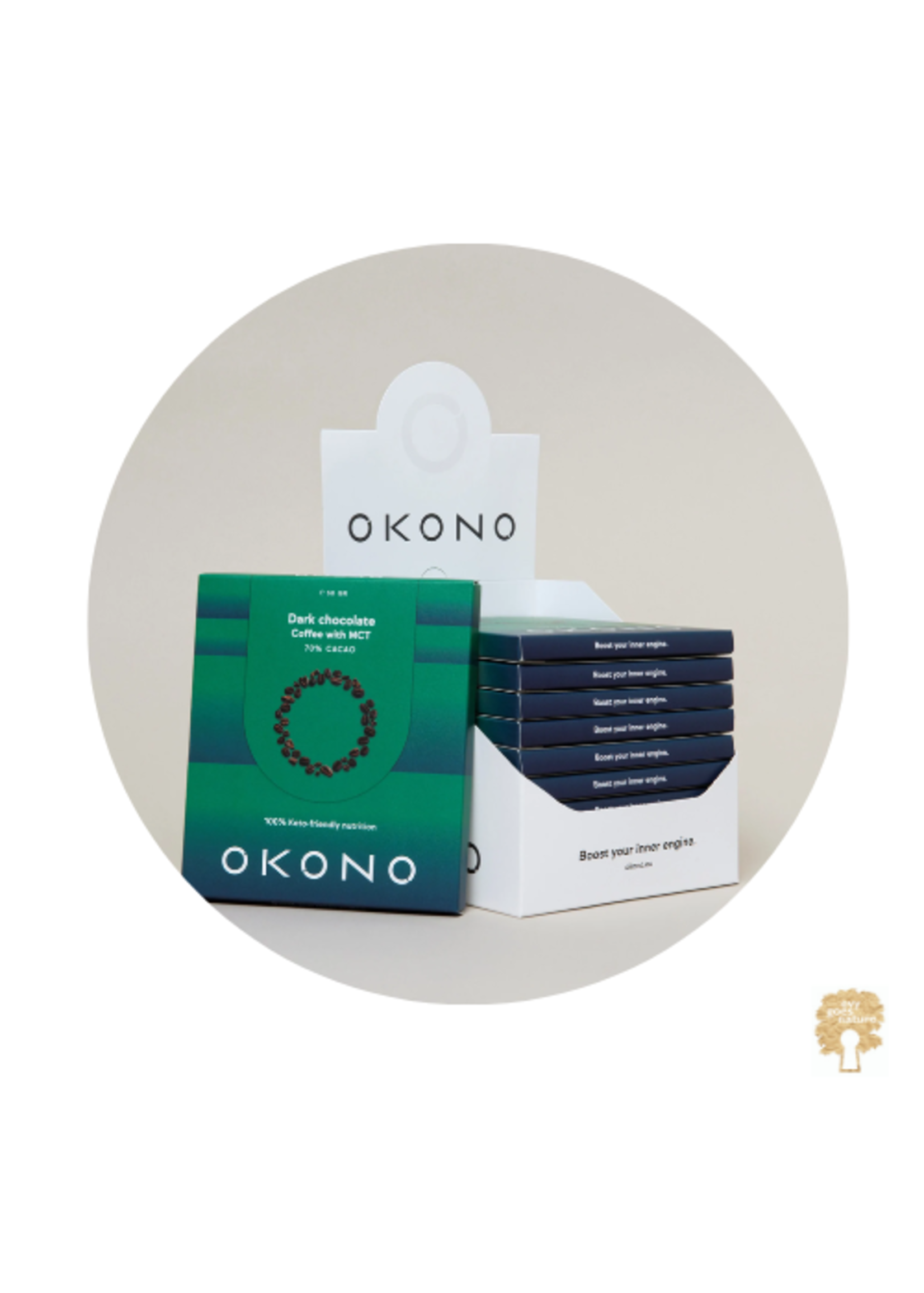 Okono Donkere chocolade Koffie en MCT Okono single