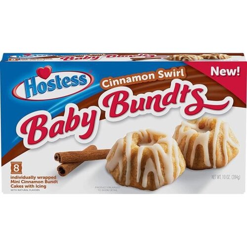 Hostess Baby Bundts Cinnamon Swirl