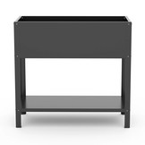 Hochbeet-Metall Grau-Metallic (DB 703)