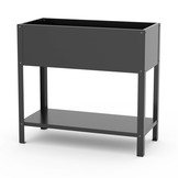 Hochbeet-Metall Grau-Metallic (DB 703)