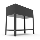 Hochbeet-Metall Grau-Metallic (DB 703)