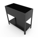 Hochbeet-Metall Grau-Metallic (DB 703)