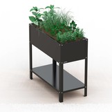 Hochbeet-Metall Grau-Metallic (DB 703)