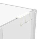 Ansteckhaken 3-fach Weiß (RAL 9016)