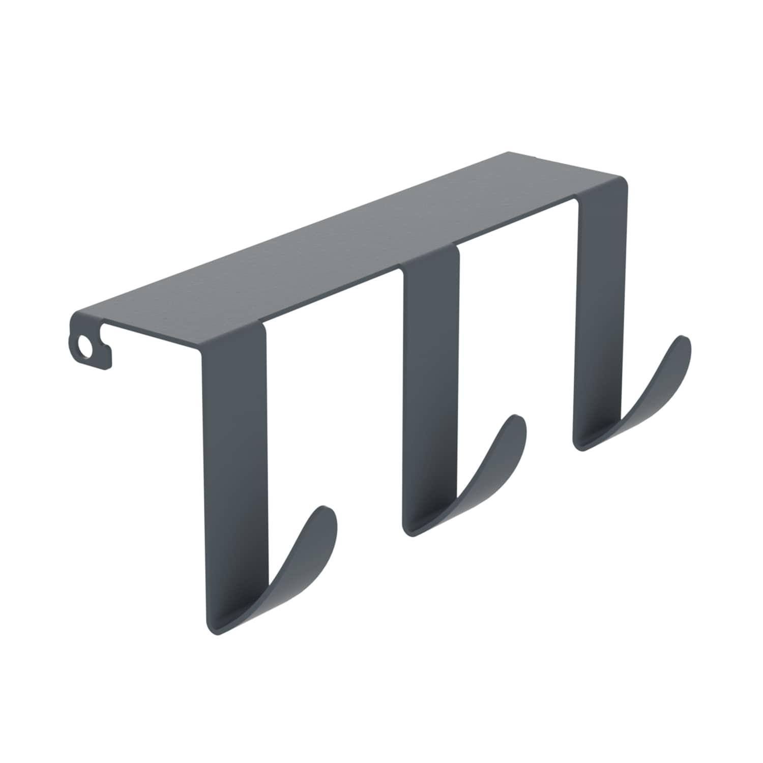 Ansteckhaken 3-fach Anthrazit (RAL 7016)