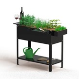 Ansteckkräuterbeet Schwarz (RAL 9005)