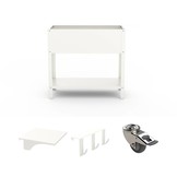 Set Hochbeet-Metall Weiß (RAL 9016) inkl. Zubehör